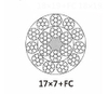 18x7 18x19类圆股钢丝绳